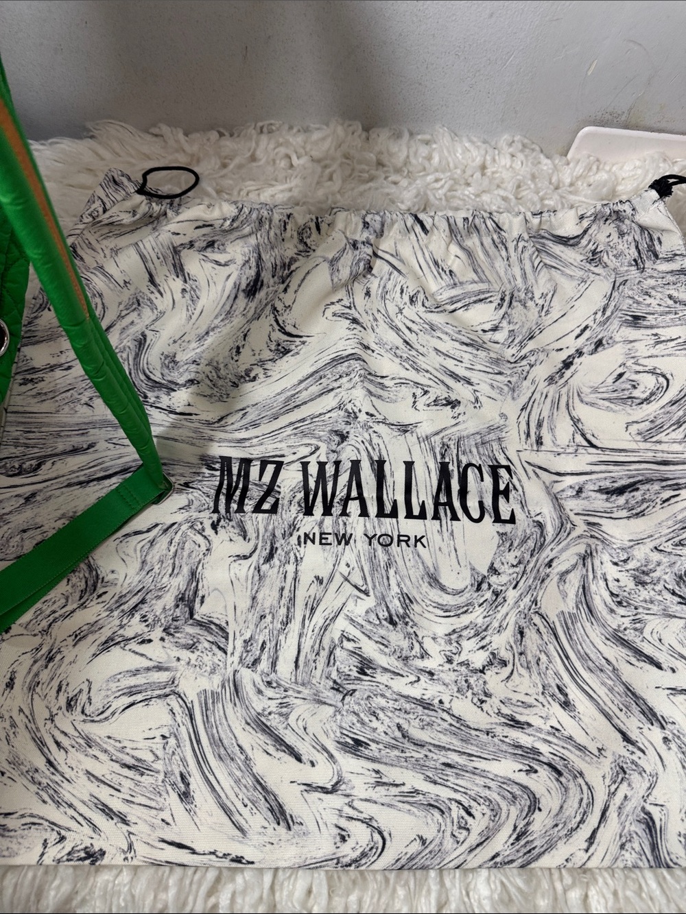 MZWallace Metro Racket Quilted Green Tennis Racket Backpack - Picture 8 of 9